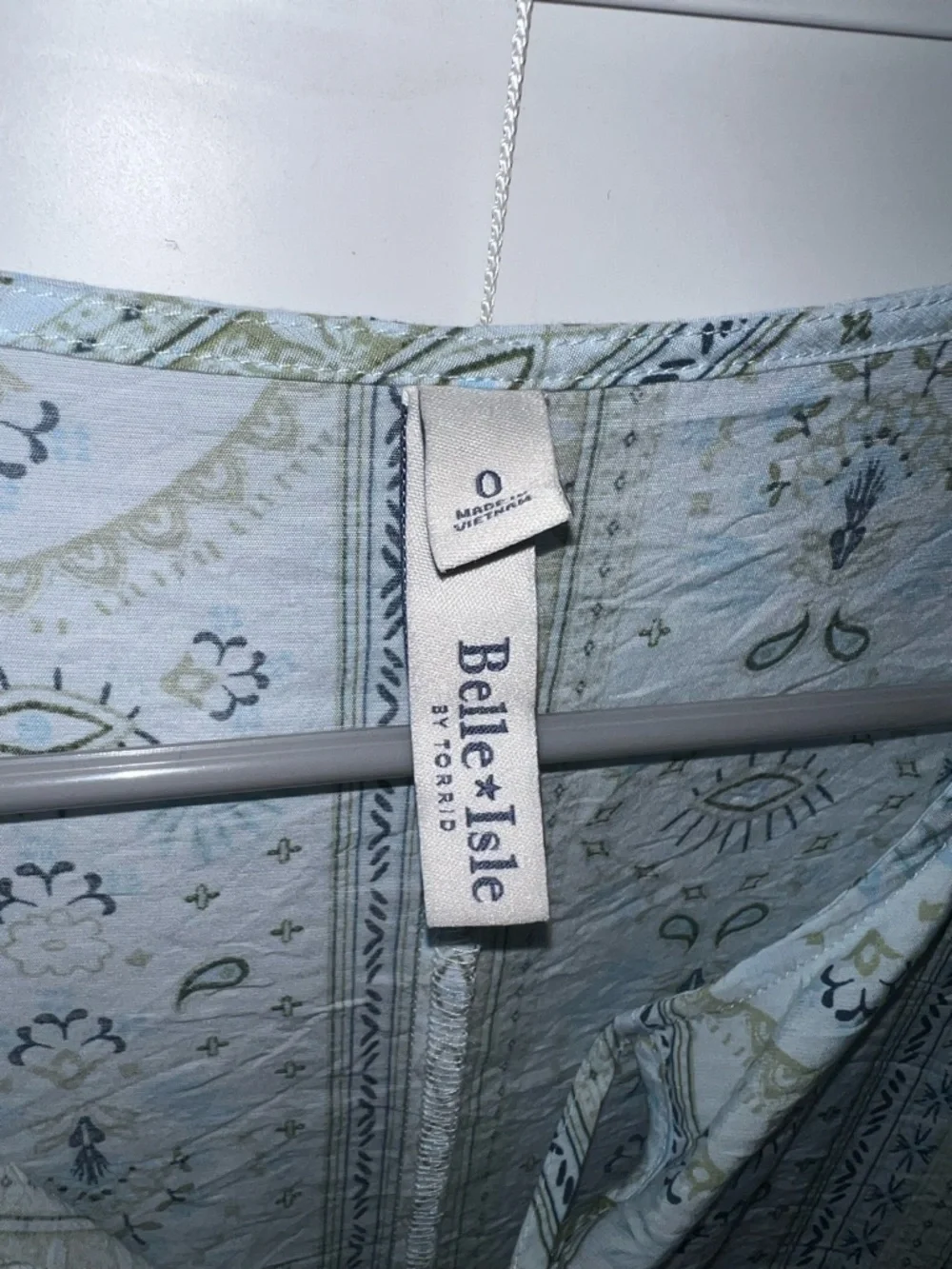 Torrid Belle Isle Light Blue Tropical Print Dress - Size 0 - Picture 5 of 7